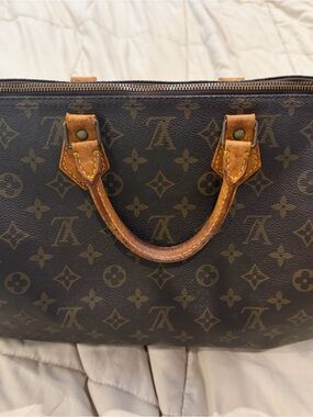 Louis Vuitton Monogram Top-Handle Bag - Brown Tan
